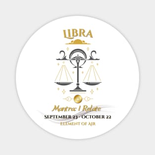 Zodiac Libra Mantra Magnet